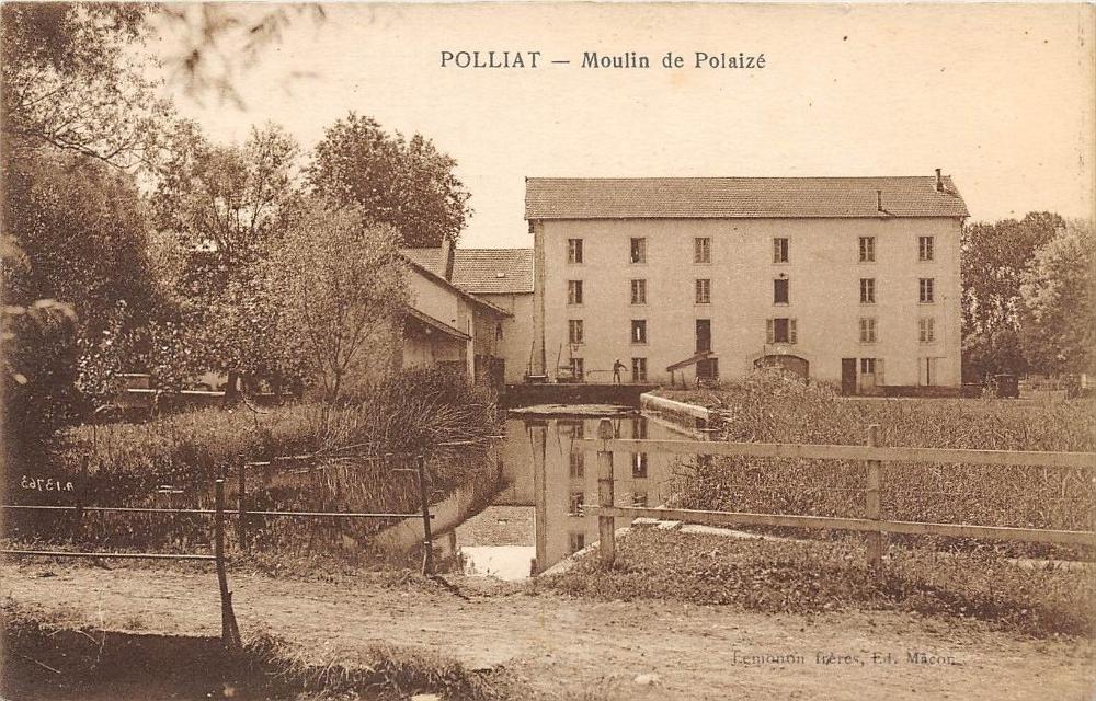 : Le moulin de Polaizé au début du 20ème siècle