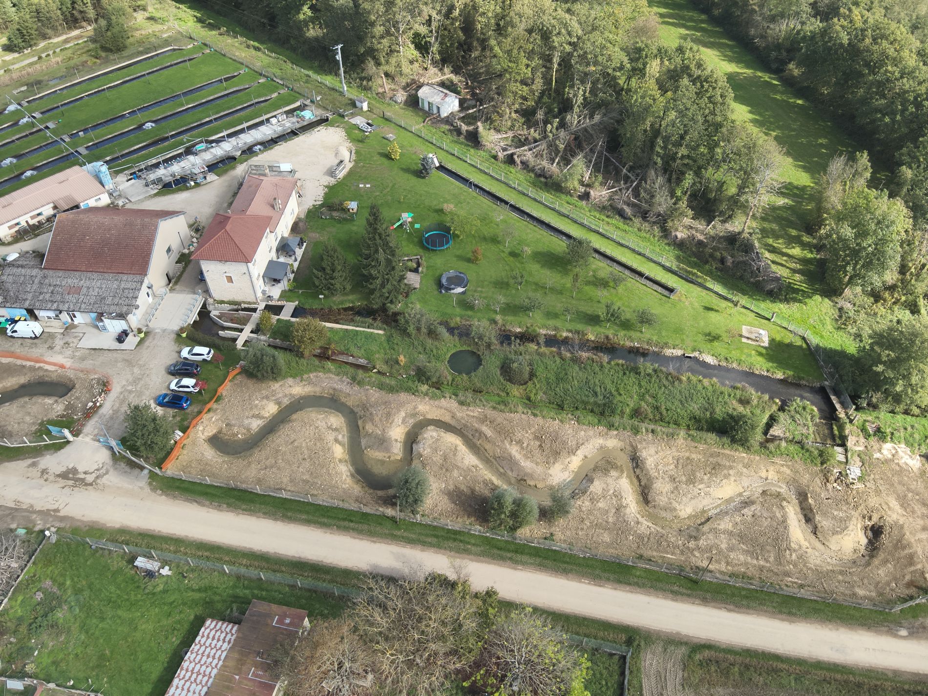 Partie amont du projet - pendant travaux (06/10/2025)