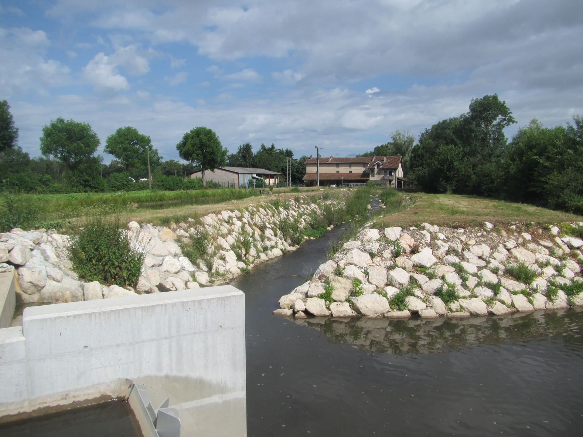 Aménagement des ouvrages hydrauliques du moulin Neuf à Saint Rémy
