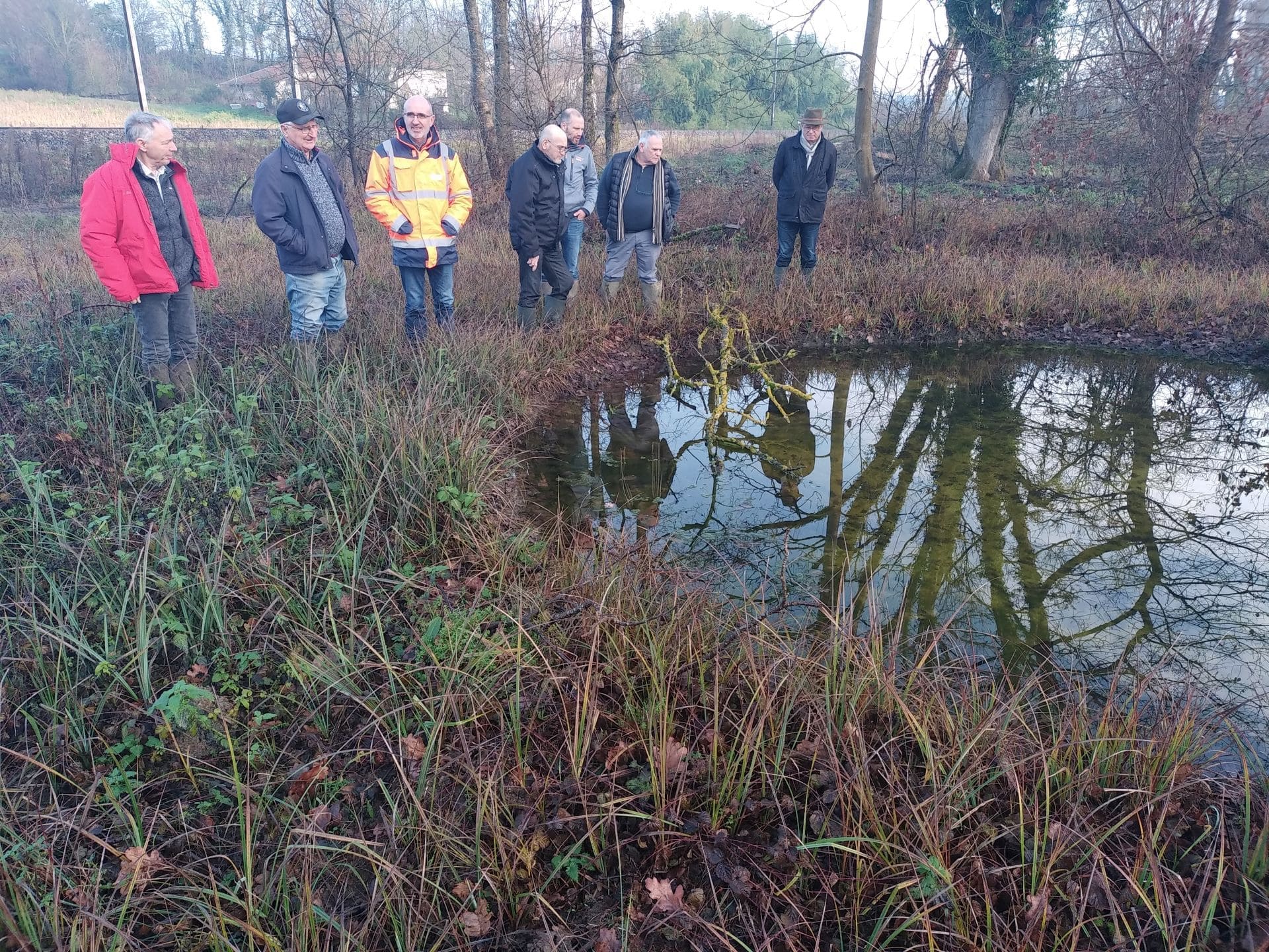 Visite de terrain des parcelles restaurées