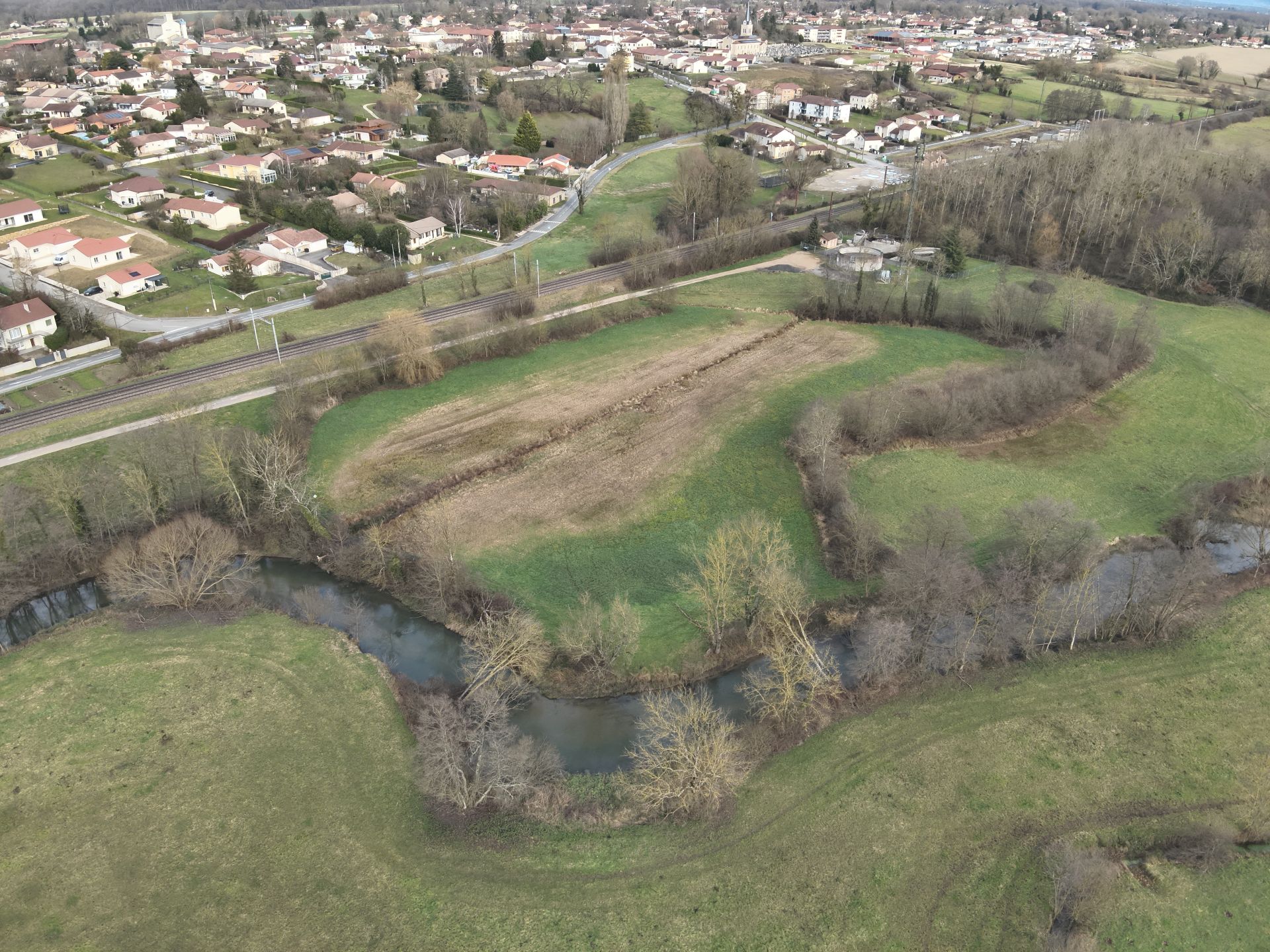 Frayère "Grand Pré" à Polliat avant travaux (09/01/2025)