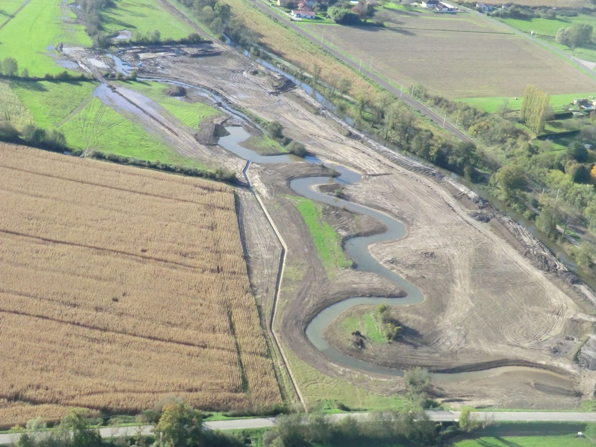 de l'actualité sur Suspension des travaux de renaturation de la Veyle à Polliat