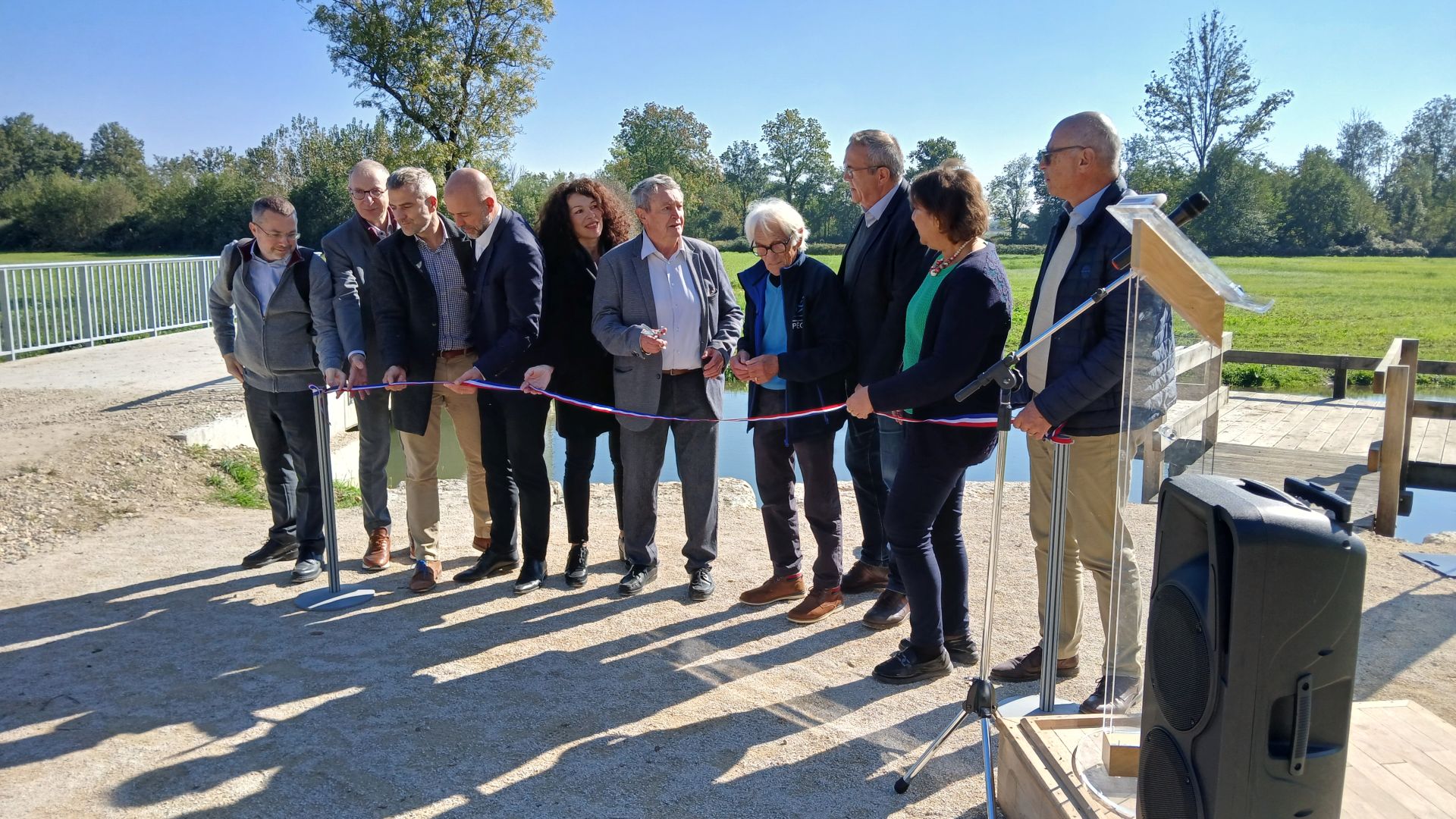 de l'actualité sur Renaturation de la Veyle : inauguration des principaux travaux